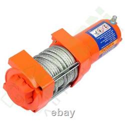3500LBS Electric Winch 12V Steel Cable Truck Trailer Towing Off Road 4WD New