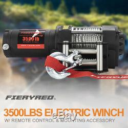 3500LBS Electric Winch Waterproof Steel Cable Line with Remote Control for ATV UTE