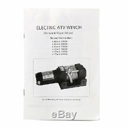 3500 Lbs Electric 12V ATV UTV Power Tow Winch with Remote Control-CA STOCK