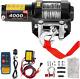 4000 Lbs Electric Winch Kits Steel Rope Atv/utv Winch For Towing Off Road Traile