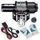 4000lb 1.24hp 12v Electric Recovery Winch Atv Trailer Truck Towing With Gloves