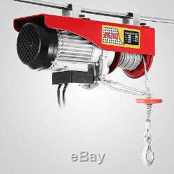 440lbs Mini Electric Wire Cable Hoist Winch Crane Lift Overhead Remote Control