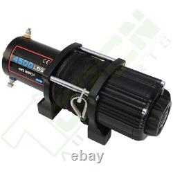 4500LBS Electric Winch 12V Synthetic Rope Truck Trailer Towing Off Road 4WD New