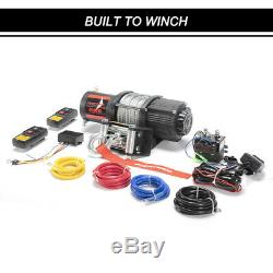 4500LBS Electric Winch Steel Cable Recovery for ATV UTE Offroad withRemote Control