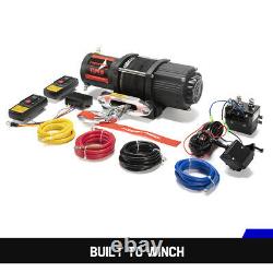 4500LBS Electric Winch Synthetic Rope with Remote Control for ATV UTE Offroad Boat