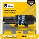 4500lbs Electric Winch Waterproof Truck Trailer Synthetic Rope Off-road 4wd