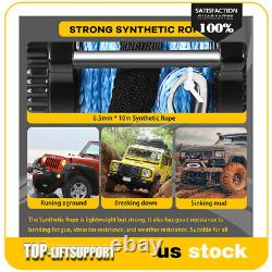 4500LBS Electric Winch Waterproof Truck Trailer Synthetic Rope Off-Road 4WD