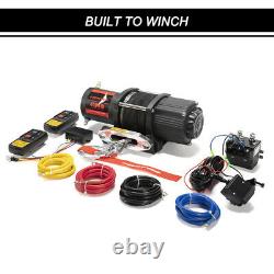 4500LBS Synthetic Rope Electric Winch withRemote Control for ATV UTE Offroad 4WD