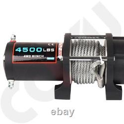 4500LBS Winch 12V Electric Remote Control 10M Steel Cable For 2002-2010 Hummer