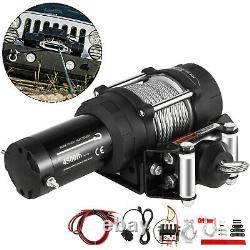 4500LB Electric Winch 12V Trailer Steel Cable Off Road For Boat Truck Pickup SUV