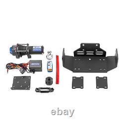 4500lbs Electric Winch Mount Wire Hook Remote Line Set Fit HONDA PIONEER 500/520