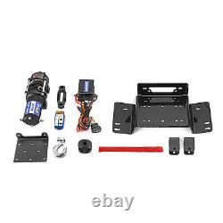 4500lbs Electric Winch Mounts Wire Hook Remote Combo Kit For HONDA PIONEER 700