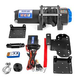 4500lbs Electric Winch Mounts Wire Hook Remote Kit FOR YAMAHA RHINO 450/660/700