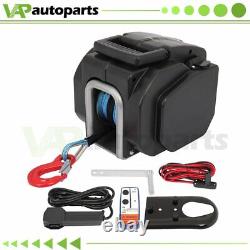 5000LB Truck Trailer Boat Electric Winch ATV UTV 12V Synthetic Cable 33ft