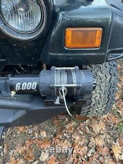 6000LBS Electric Winch With Synthetic Rope And Wireless Remote