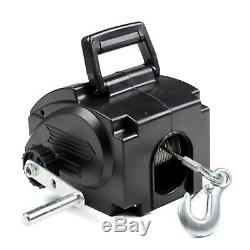 6000lb 12V Electric Winch Power Winches Auto Truck Towing Hauling Emergency Tool