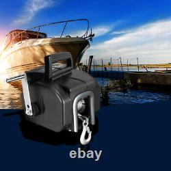 6500 LBS / 3000KGS Electric Boat Trailer Winch 12V Portable Detachable 10M