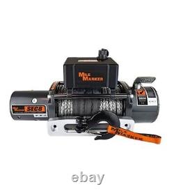 77-50141W Mile Marker 8,000 lbs Electric Waterproof Winch & Cable