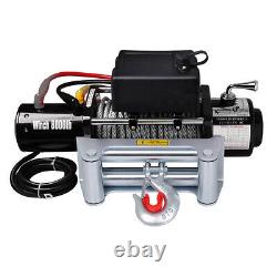 8000lb 5.5HP 12V Electric Recovery Winch Truck SUV Wireless Remote withGloves