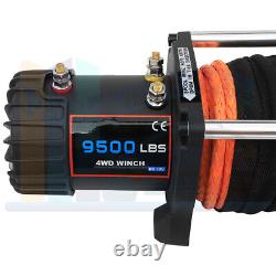 9500LBS Off-road Electric Towing Winch Synthetic Rope fits jeep Wrangler