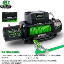 9500lb Electric Winch 12V Waterproof with Hawse Fairlead Synthetic Rope US