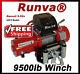 9500lb New Runva Off-road 12v Towing Recovery Electric Winch Kit With Short Drum