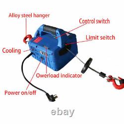 992 lbs Electric Hoist, Electric Winch 110V 120V, with Wireless Remote Control