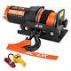 Ac-dk 12v 2000lbs/907kgs Load Capacity Electric Winch Synthetic Rope Winch