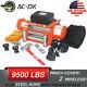 Ac-dk 12v Electric Winch 9500lbs Waterproof Ip67 With Steel Rope For Recovery