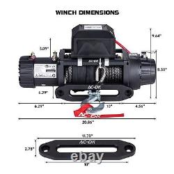 AC-DK 13500 lb Winch with Hawse Fairlead, with Both Wireless Handheld Remote