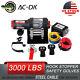 Ac-dk 3000lbs 12v Electric Winch Steel Cable Winch Utv Atv Winch Off Road 4wd