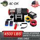 Ac-dk 4500lbs 12v Electric Winch Steel Cable Towing Truck Off Road Atv Winch