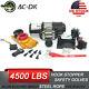Ac-dk 4500 Lb Atv&utv Electric Winch 12v Come With Steel Rope And Hook Stopper