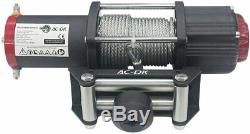 AC-DK 5500lbs Electric Winch 12V Waterproof Steel Cable SUV 4WD OffRoad Truck