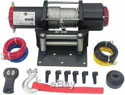 AC-DK 5500lbs Electric Winch 12V Waterproof Steel Cable SUV 4WD OffRoad Truck