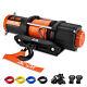 Ac-dk Electric Winch Kit 4500lb Synthetic Rope Atv Utv Offroad Towing Trailer