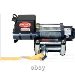 AG ATV-4000C 4000lb Pound Electric Recovery Winch 24V Volt Steel Cable Rope