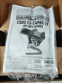 Badland 2500 lbs. ATV/Utility Electric Winch with Wireless Remote Control