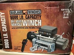Badland 9000 lb. Off-Road Vehicle Electric Winch w Auto Load-Holding