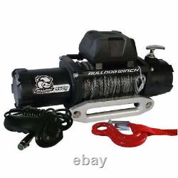 Bulldog Winch BUL10045 9500 lbs Standard Series Electric Winch with Synthetic