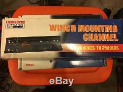 Chicago Electric Power Tools 2000 lb electric winch and winch mounting channel