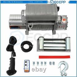 ECCPP 12V 12000LBS Electric Winch Steel Cable Truck Trailer Towing Off Road 4WD