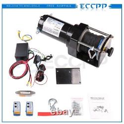 ECCPP 3000LB Electric Winch Towing Synthetic Rope Off Road 12V for Mitsubishi