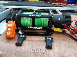 ELECTRIC RECOVERY TRUCK WINCH HI-VIZ SYNTHETIC ROPE FREE COVER £329.00 inc vat