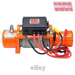 ELECTRIC WINCH 12V 4x4 13500 lb WINCHMAX BRAND RECOVERY- OFF ROAD WIRELESS
