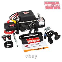 ELECTRIC WINCH 12V 4x4 13500lb MILITARY SPEC. WINCHMAX BRAND + SYNTHETIC ROPE