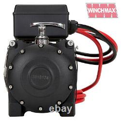 ELECTRIC WINCH 12V 4x4 13500lb MILITARY SPEC. WINCHMAX BRAND + SYNTHETIC ROPE