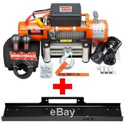 ELECTRIC WINCH 12V 4x4/RECOVERY 13500 lb WINCHMAX BRAND + MOUNTING PLATE INC