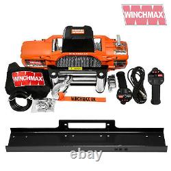 ELECTRIC WINCH 12V 4x4/RECOVERY SL 13500 lb WINCHMAX BRAND + MOUNTING PLATE INC