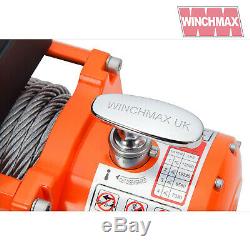 ELECTRIC WINCH 24V 4x4/RECOVERY 13500 lb WINCHMAX BRAND + MOUNTING PLATE INC